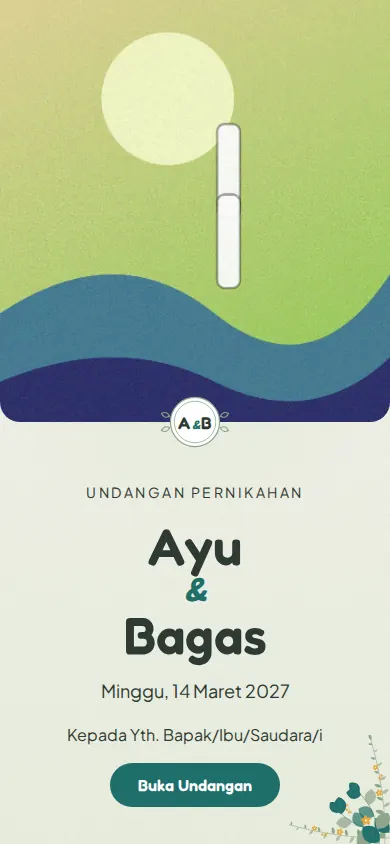 Sampul template Daun