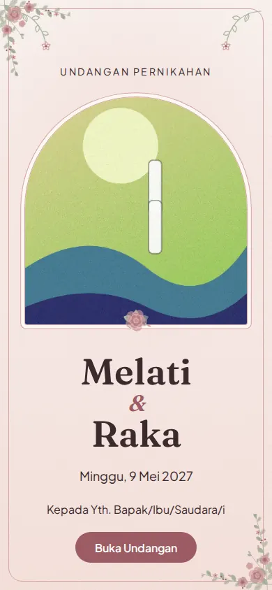 Sampul template Kembang